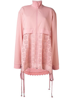 perforated detail zipped coat Puma