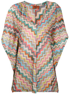 draped sleeve zigzag blouse Missoni