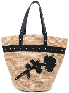 woven floral tote  Sonia By Sonia Rykiel