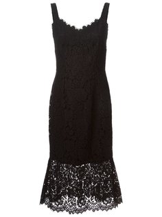 платье с кружевной отделкой Dolce &amp; Gabbana