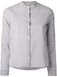 collarless check shirt Bellerose