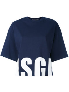 футболка с логотипом  MSGM