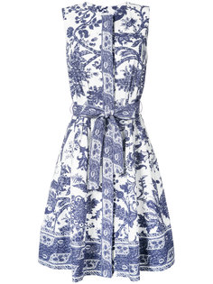 платье с поясом на талии Oscar de la Renta