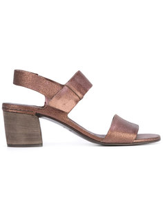 metallic sling-back sandals Roberto Del Carlo