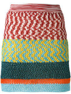 мини-юбка с фактурной вставкой  Missoni