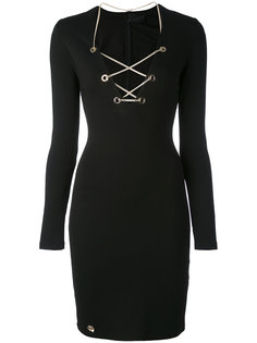 мини-платье со шнуровкой из цепочек Philipp Plein