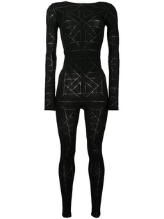 боди-комбинезон с панельным дизайном Gareth Pugh