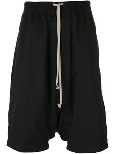 трикотажные шорты с заниженным шаговым швом  Rick Owens DRKSHDW