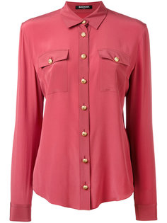 chest pocket button-up shirt Balmain