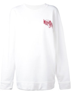 толстовка с принтом слова Woman Off-White