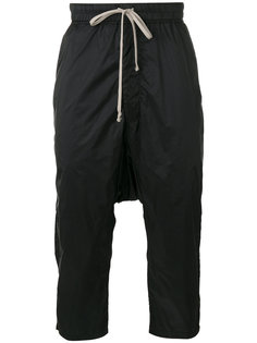укороченные брюки со сборками Rick Owens DRKSHDW