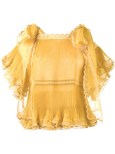 прозрачная блузка с оборками Chloé