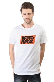 Футболка Запорожец Motokross Typo White