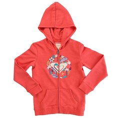 Толстовка классическая детская Roxy Ladyseardrop Sugar Coral Heather