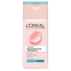 L`OREAL Очищающий тоник для лица для нормальной и смешанной кожи "Бесконечная Свежесть" 200 мл LOreal Paris