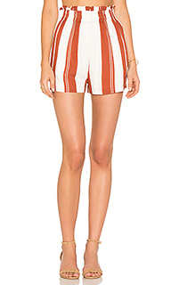 Stripe paper bag shorts - MINKPINK