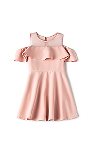 Cold shoulder ruffle dress - Bardot Junior