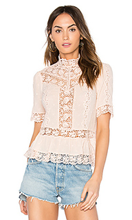 Eyelet mock neck top - Rebecca Taylor