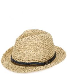 Плетеная шляпа бежевого цвета R.Mountain
