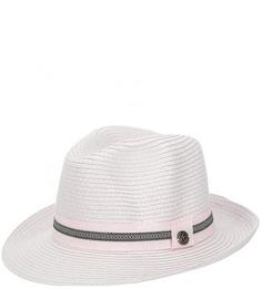 Плетеная розовая шляпа R.Mountain