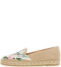Замшевые эспадрильи с яркой вышивкой Kanna