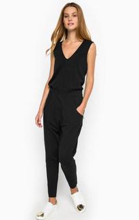 Черный хлопковый комбинезон MET