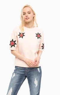 Хлопковый свитшот с нашивками Scotch&Soda