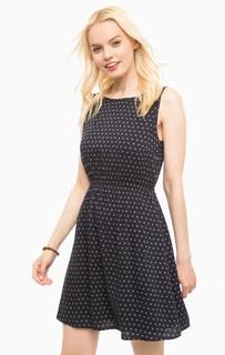 Короткое синее платье без рукавов Tom Tailor Denim