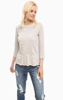 Серый хлопковый свитшот Tom Tailor Denim