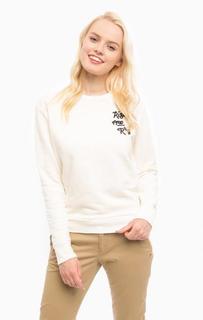 Хлопковый свитшот с вышивкой Scotch&Soda
