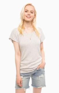 Плотная серая футболка с кулоном Scotch&Soda