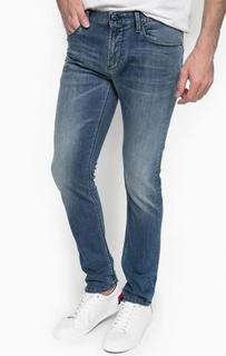 Зауженные джинсы с легкими заломами Armani Jeans