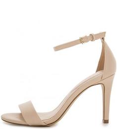 Бежевые босоножки с выделкой под рептилию Aldo