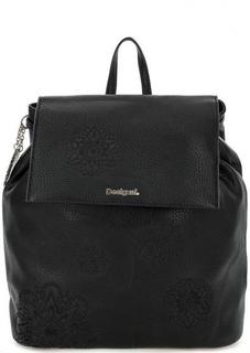 Черный рюкзак с откидным клапаном Desigual
