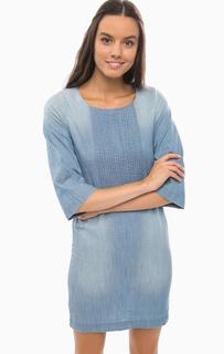Короткое платье из денима на молнии Tom Tailor Denim