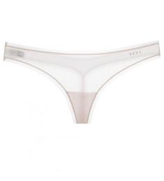 Трусы-стринги бежево-розового цвета Dkny