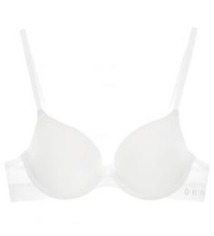 Белый бюстгальтер на косточках с эффектом push-up Dkny