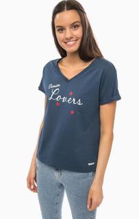 Трикотажная футболка с треугольным вырезом Pepe Jeans