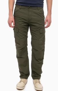 Хлопковые брюки цвета хаки Carhartt WIP