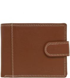 Коричневое портмоне из натуральной кожи Gianni Conti