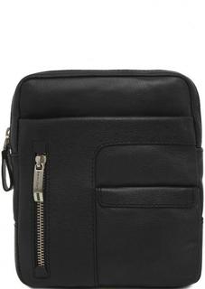 Маленькая черная сумка на молнии Gianni Conti