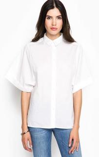 Хлопковая рубашка с короткими рукавами Mexx