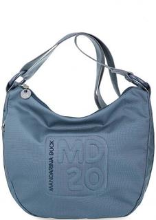 Синяя текстильная сумка на молнии Mandarina Duck