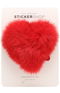 Стикер Heart из меха норки Anya Hindmarch