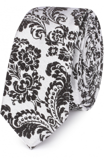 Шелковый галстук с узором Dolce &amp; Gabbana