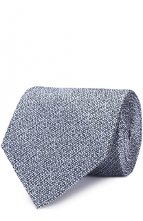 Шелковый галстук с узором Ermenegildo Zegna