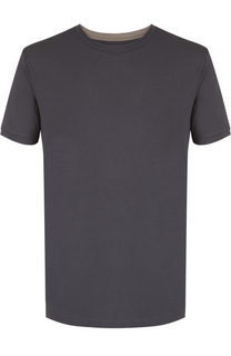 Футболка из вискозы с круглым вырезом Armani Collezioni