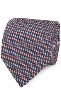 Шелковый галстук с узором Brioni