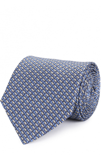 Шелковый галстук с узором Lanvin