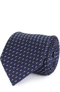 Шелковый галстук с узором Ermenegildo Zegna